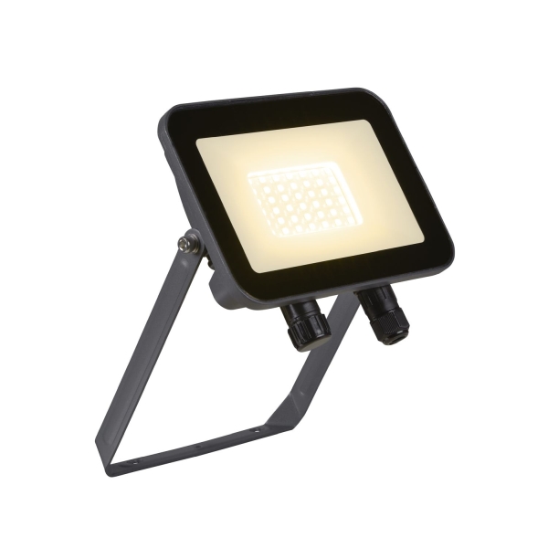 SLV 1006192 FLOODI M, Wand- und Deckenaufbauleuchte anthrazit / transparent 30 W 3000 K 100°