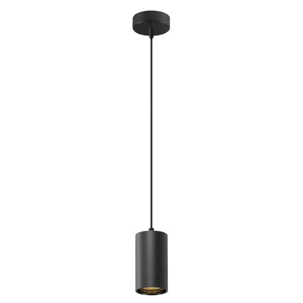 SLV 1006431 ASTO TUBE, Pendelleuchte, GU10, Pendellänge 250 cm, max. 10 W, schwarz