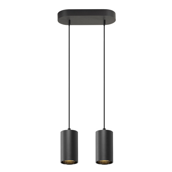 SLV 1006433 ASTO TUBE, Pendelleuchte, GU10, Pendellänge 250 cm, max. 2x10 W, schwarz