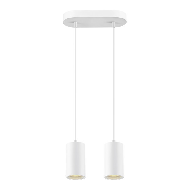 SLV 1006434 ASTO TUBE, Pendelleuchte, GU10, Pendellänge 250 cm, max. 2x10 W, weiß