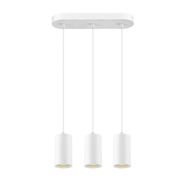 SLV 1006436 ASTO TUBE, Pendelleuchte, GU10, Pendellänge 250 cm, max. 3x10 W, weiß