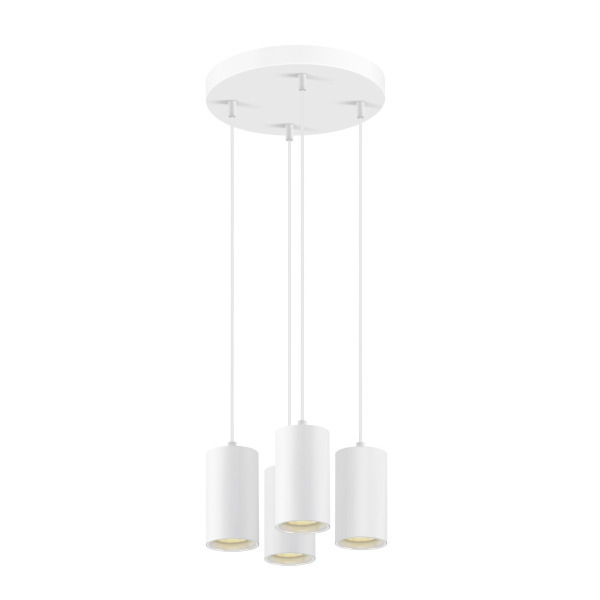 SLV 1006438 ASTO TUBE, Pendelleuchte, GU10, Pendellänge 250 cm, max. 4x10 W, weiß