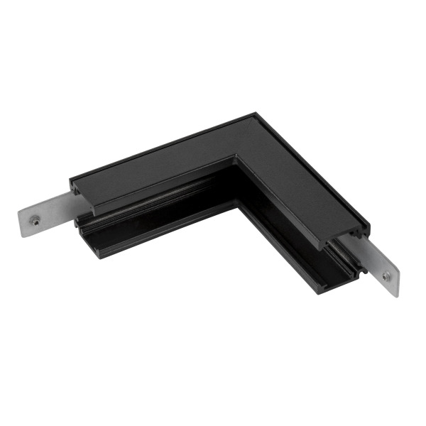 SLV 1006579 L-Verbinder mechanisch, 48V TRACK, für Aufbauschiene standard, Stereo, schwarz