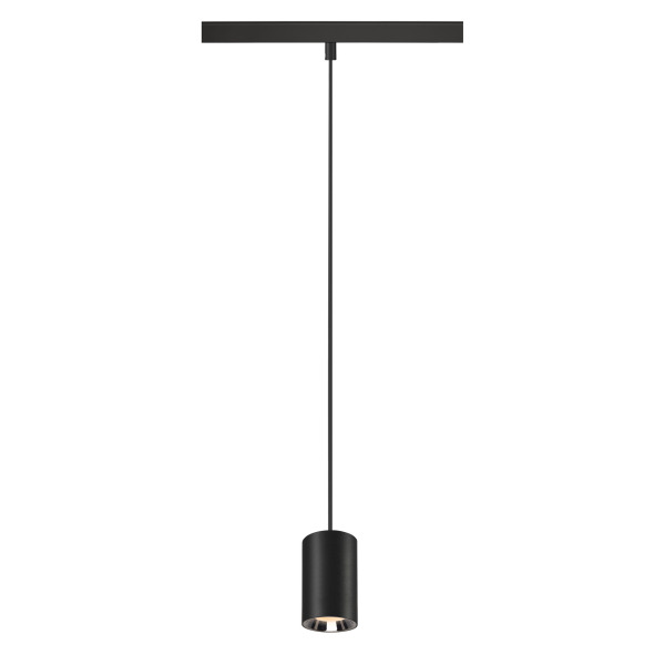 SLV 1006761 NUMINOS® XS 48V TRACK, DALI, Pendelleuchte, schwarz / chrom, 8.7 W, 670 lm, 2700 K, CRI 90, 20°