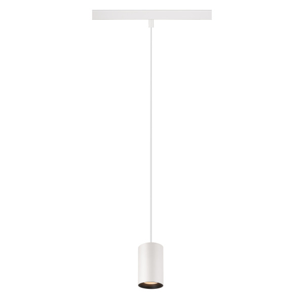 SLV 1006774 NUMINOS® XS 48V TRACK, DALI, Pendelleuchte, weiß / schwarz, 8.7 W, 640 lm, 2700 K, CRI 90, 55°