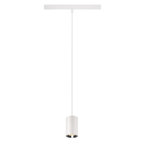 SLV 1006788 NUMINOS® XS 48V TRACK, DALI, Pendelleuchte, weiß / chrom, 8.7 W, 730 lm, 3000 K, CRI 90, 20°