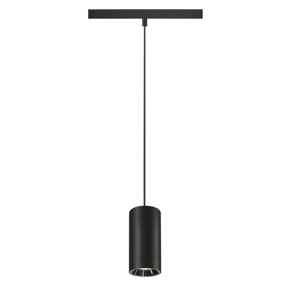 SLV 1006815 NUMINOS® S 48V TRACK, DALI, Pendelleuchte, schwarz / chrom, 16 W, 960 lm, 2700 K, CRI 90, 20°