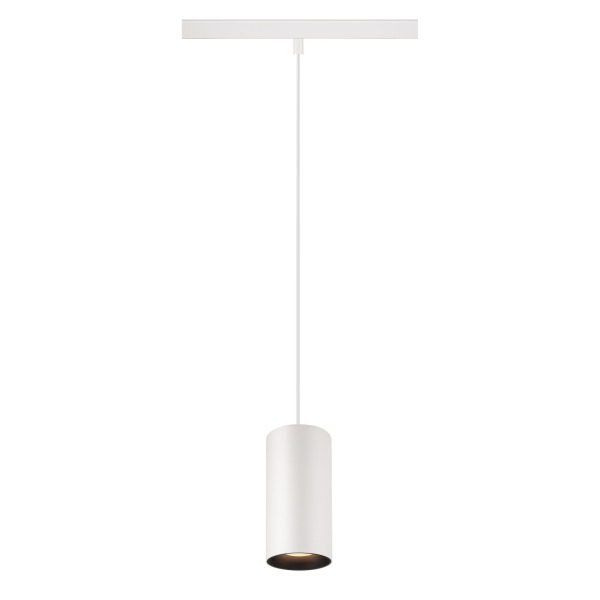 SLV 1006828 NUMINOS® S 48V TRACK, DALI, Pendelleuchte, weiß / schwarz, 16 W, 960 lm, 2700 K, CRI 90, 55°