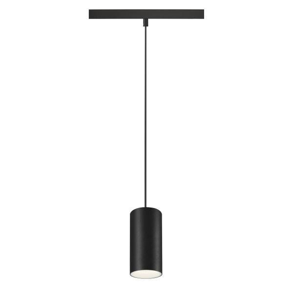 SLV 1006853 NUMINOS® S, 48V Pendelleuchte, Pendellänge 150 cm, 4000 K, 40°, DALI 2, matt schwarz / matt weiß