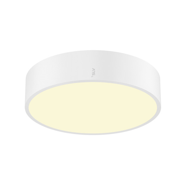 SLV 1007287 MEDO® PRO 30, Wand- und Deckenaufbauleuchte, rund, 3000/4000 K, 10 W, DALI, Touch, 110°, weiß