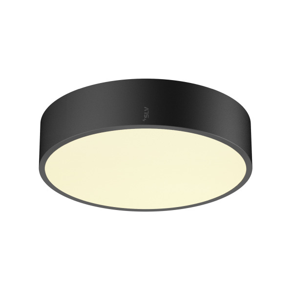 SLV 1007288 MEDO® PRO 30, Wand- und Deckenaufbauleuchte, rund, 3000/4000 K, 10 W, PHASE, 70°, UGR <19, schwarz
