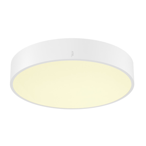 SLV 1007293 MEDO® PRO 40, Wand- und Deckenaufbauleuchte, rund, 3000/4000 K, 19 W, DALI, Touch, 80°, UGR <19, weiß