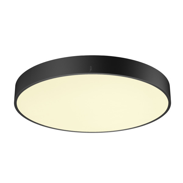 SLV 1007304 MEDO® PRO 60, Wand- und Deckenaufbauleuchte, rund, 3000/4000 K, 37 W, PHASE, 80°, UGR <19, schwarz