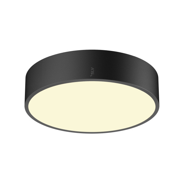 SLV 1007316 MEDO® 30, Wand- und Deckenaufbauleuchte, rund, 2700/3000/4000 K, 12 W, PHASE, 110°, schwarz