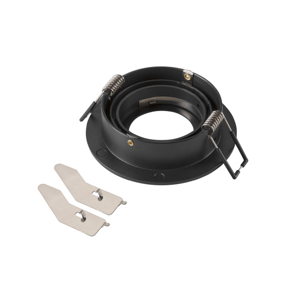 SLV 1007343 NEW TRIA® 75, Deckeneinbauring, D: 9.3 H: 2.6 cm, IP 20, schwarz