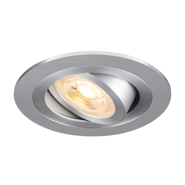 SLV 1007376 NEW TRIA® 75, Deckeneinbauleuchte, rund, max. 10 W GU10, aluminium