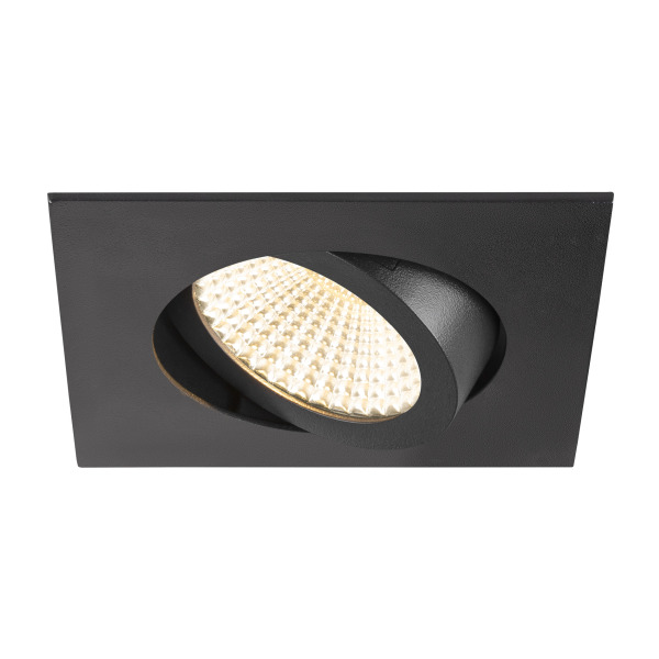 SLV 1007400 NEW TRIA® 68, Deckeneinbauleuchte, 3000 K, 60°, IP 20, quadratisch, schwarz
