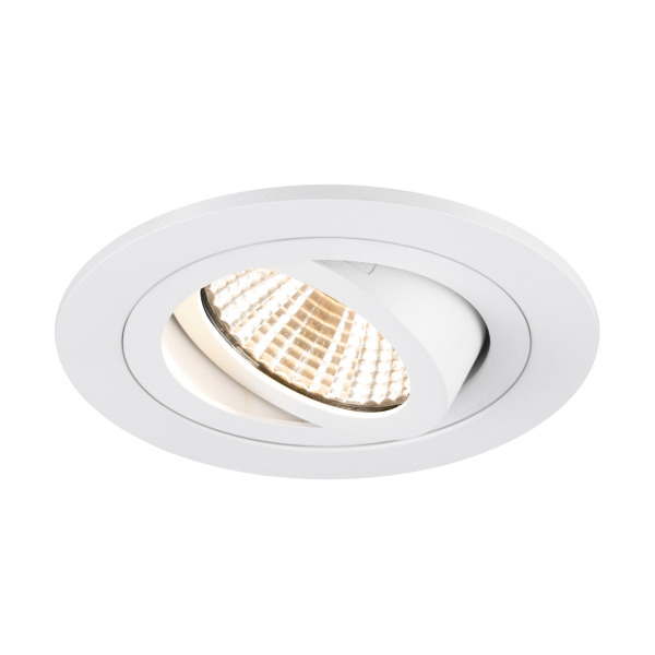 SLV 1007401 NEW TRIA® 75, Deckeneinbauleuchte, 2700 K, 38°, IP 20, rund, weiß