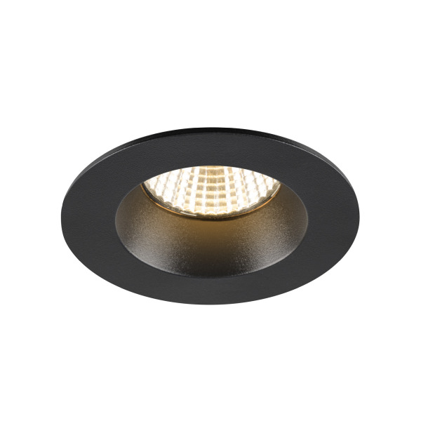 SLV 1007442 NEW TRIA® UNIVERSAL 68, Deckeneinbauleuchte, 2500/3000/4000 K, 38°, IP 20 / IP 65, rund, schwarz