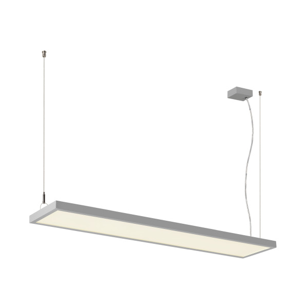SLV 1007470 WORKLIGHT PRO 120, Pendelleuchte, 120 cm, 4000 K, DALI, Touch, grau