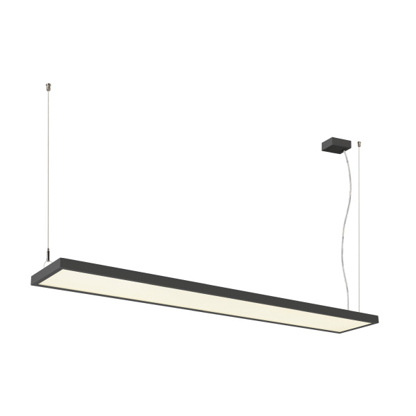 SLV 1007471 WORKLIGHT PRO 150, Pendelleuchte, 150 cm, 4000 K, DALI, Touch, schwarz