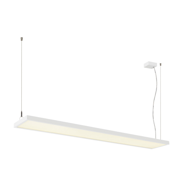 SLV 1007472 WORKLIGHT PRO 150, Pendelleuchte, 150 cm, 4000 K, DALI, Touch, weiß