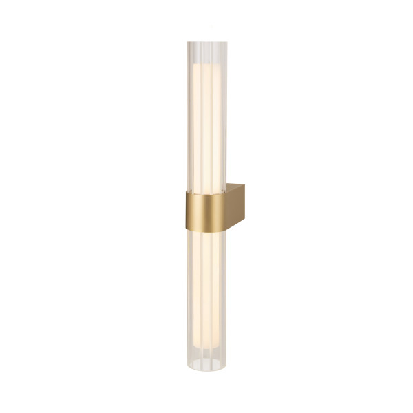 SLV 1007616 LYGANT double, Wandaufbauleuchte, 3000 K, 11 W, messing