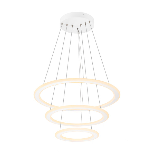 SLV 1007702 ONE FLAT, Pendelleuchte, triple, 300 cm, 2700/3000 K, DALI 2, Touch, weiß