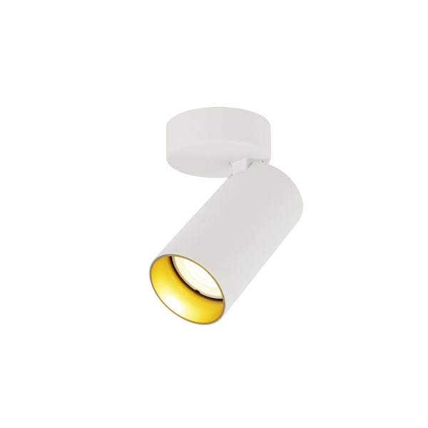 SLV 1007716 KAMI, Wand- und Deckenaufbauleuchte, 1x max. 10 W, GU10, weiß/gold