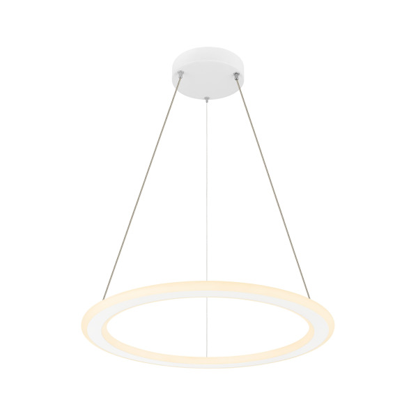 SLV 1007856 ONE FLAT PD, single, Pendelleuchte, Pendellänge 180 cm, 2700/3000 K, PHASE, weiß