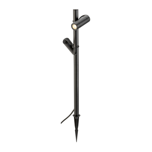 SLV 1007869 HELIA SLIM Pole, double, LED Outdoor Stehleuchte, schwarz IP65 3000 K