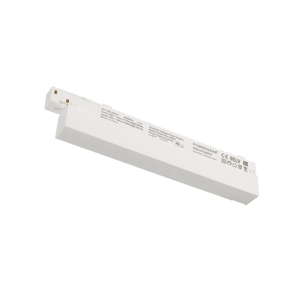 SLV 1007875 48V SYSTEM, Intrack LED Treiber, 48VDC, 200 W, On/Off, Klemme für 220- 240VAC Anschlusskabel, Kabelkammer, weiß