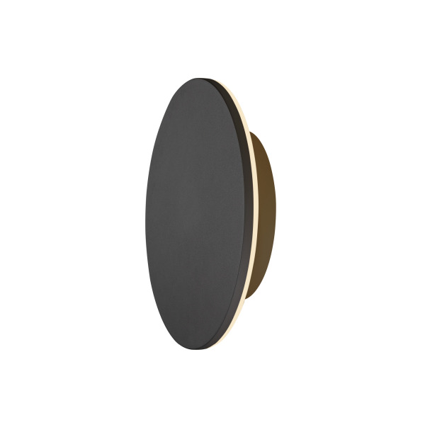 SLV 1007913 D-RING M, Wandleuchte, PHASE, 2700/3000 K, PHASE, IP65, schwarz