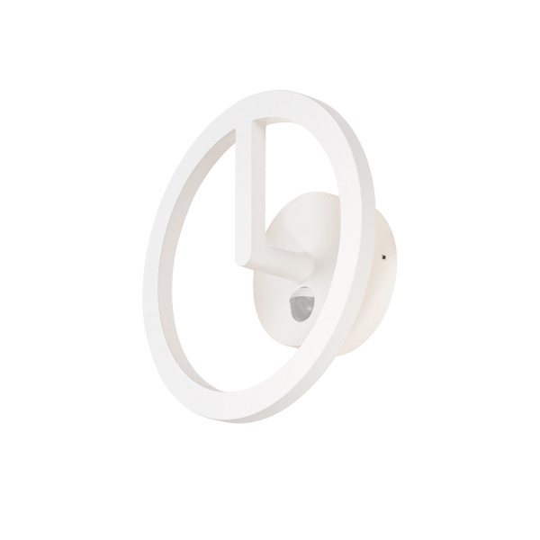 SLV 1007917 Q-RING, Wandleuchte, Sensor, 3000 K, IP54, weiß