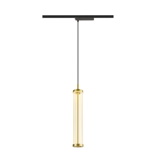 SLV 1008042 QUIMERA, 1~ Pendelleuchte, Pendellänge 150 cm, 2700 K, PHASE, gebürstet messing