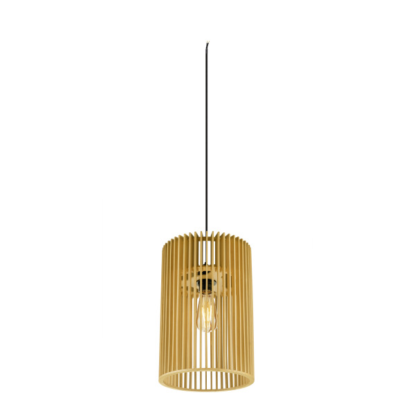 SLV 1008047 WUD, Pendelleuchte, E27, cylindrical, offenes Kabelende, 1 x max. 60 W, schwarz