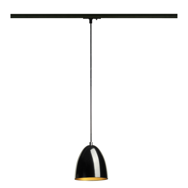 SLV 1008058 PARA CONE 14, Pendelleuchte für 1 Phasen System, GU10, schwarz/gold