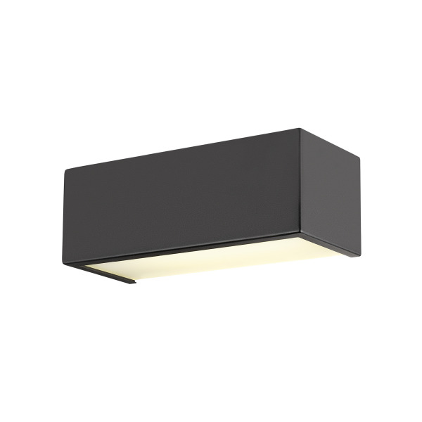 SLV 1008071 CHROMBO, Wandaufbauleuchte, quadratisch, 3000 K, 8 W, PHASE, 120°, schwarz