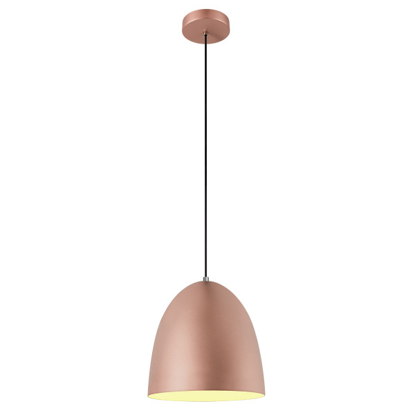 SLV 1008132 PARA CONE 30, Pendelleuchte, Pendellänge 250 cm, E27, 1x max. 60 W, kupfer / weiß