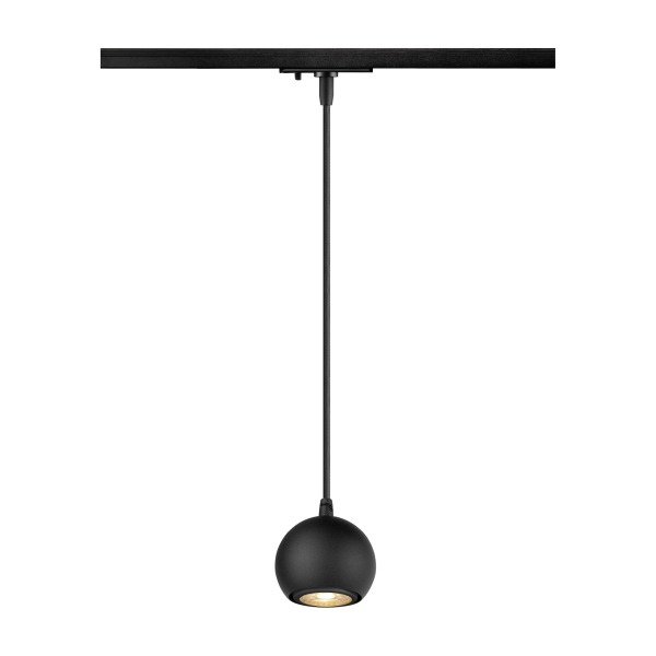 SLV 1008168 LIGHT EYE® 90, 1~ Pendelleuchte, GU10, Pendellänge 150 cm, 1x max. 6 W, matt schwarz