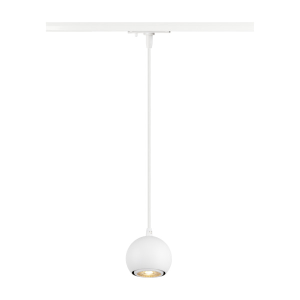 SLV 1008169 LIGHT EYE® 90, 1~ Pendelleuchte, GU10, Pendellänge 150 cm, 1x max. 6 W, matt weiß