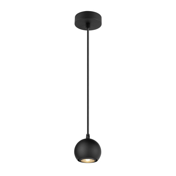 SLV 1008172 LIGHT EYE® 90, Pendelleuchte, GU10, Pendellänge 150 cm, 1x max. 6 W, matt schwarz