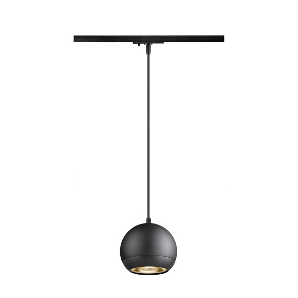 SLV 1008174 LIGHT EYE® 150, 1~ Pendelleuchte, GU10, Pendellänge 150 cm, 1x max. 13 W, matt schwarz