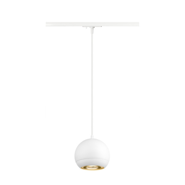 SLV 1008175 LIGHT EYE® 150, 1~ Pendelleuchte, GU10, Pendellänge 150 cm, 1x max. 13 W, matt weiß