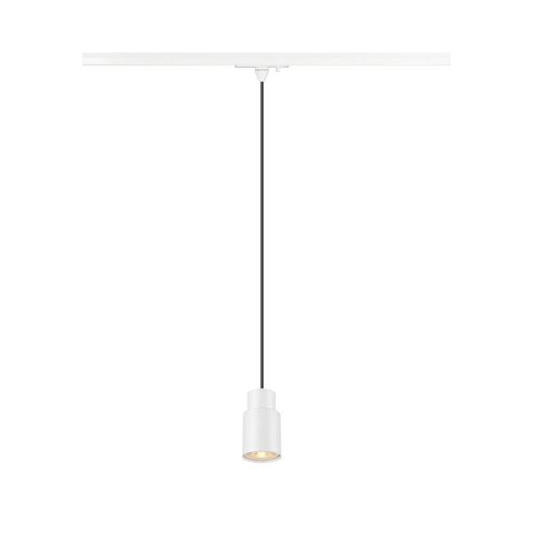 SLV 1008256 PURI 2.0 Tube, 1~ Pendelleuchte, GU10, Pendellänge 200 cm, 1x max. 6 W, weiß