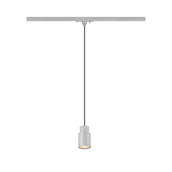 SLV 1008257 PURI 2.0 Tube, 1~ Pendelleuchte, GU10, Pendellänge 200 cm, 1x max. 6 W, grau
