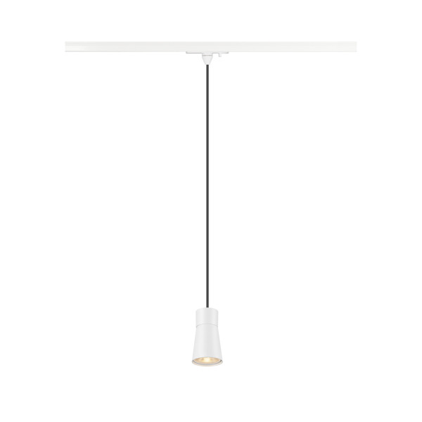 SLV 1008260 PURI 2.0 Cone, 1~ Pendelleuchte, GU10, Pendellänge 200 cm, 1x max. 6 W, weiß