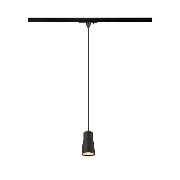 SLV 1008262 PURI 2.0 Dome, 1~ Pendelleuchte, GU10, Pendellänge 200 cm, 1x max. 6 W, schwarz