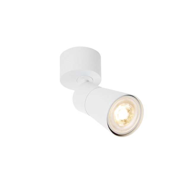 SLV 1008290 PURI 2.0 Cone, Wand- und Deckenaufbauleuchte, 1x max. 6 W GU10, weiß