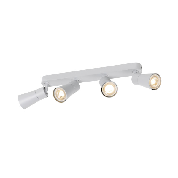 SLV 1008351 PURI 2.0 Cone, Wand- und Deckenaufbauleuchte, long, 4 x max. 6 W GU10, grau